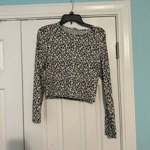 longsleeve cheetah croptop